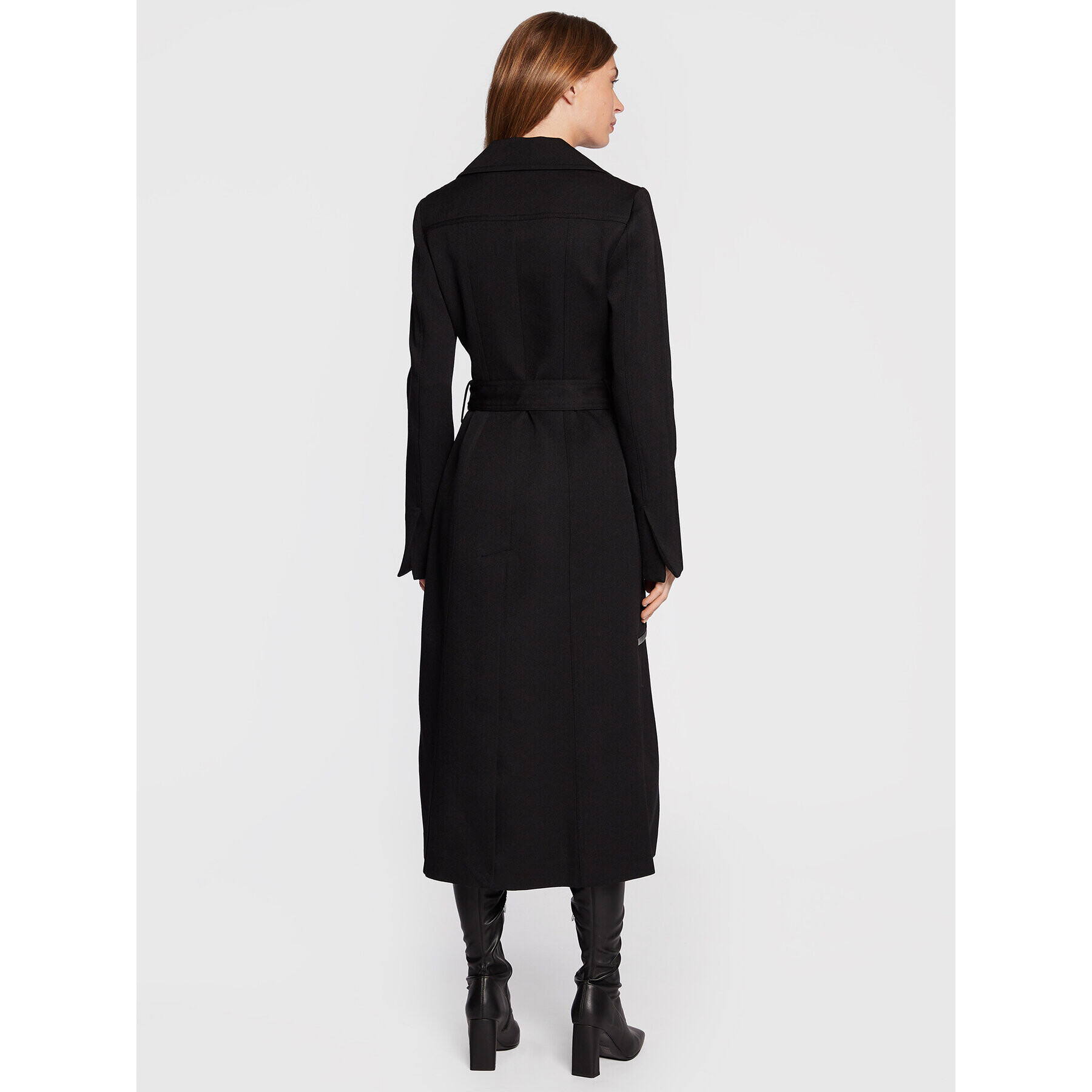 Victoria Victoria Beckham Volneni plašč 1322WCT003765A Črna Regular Fit - Pepit.si