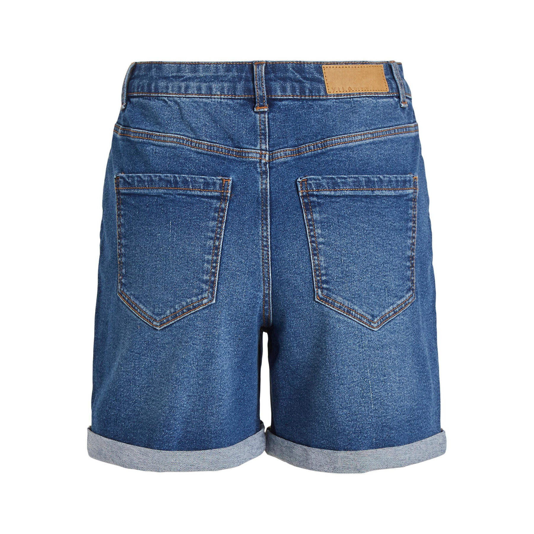 Vila Jeans kratke hlače Jo 14084720 Mornarsko modra Regular Fit - Pepit.si