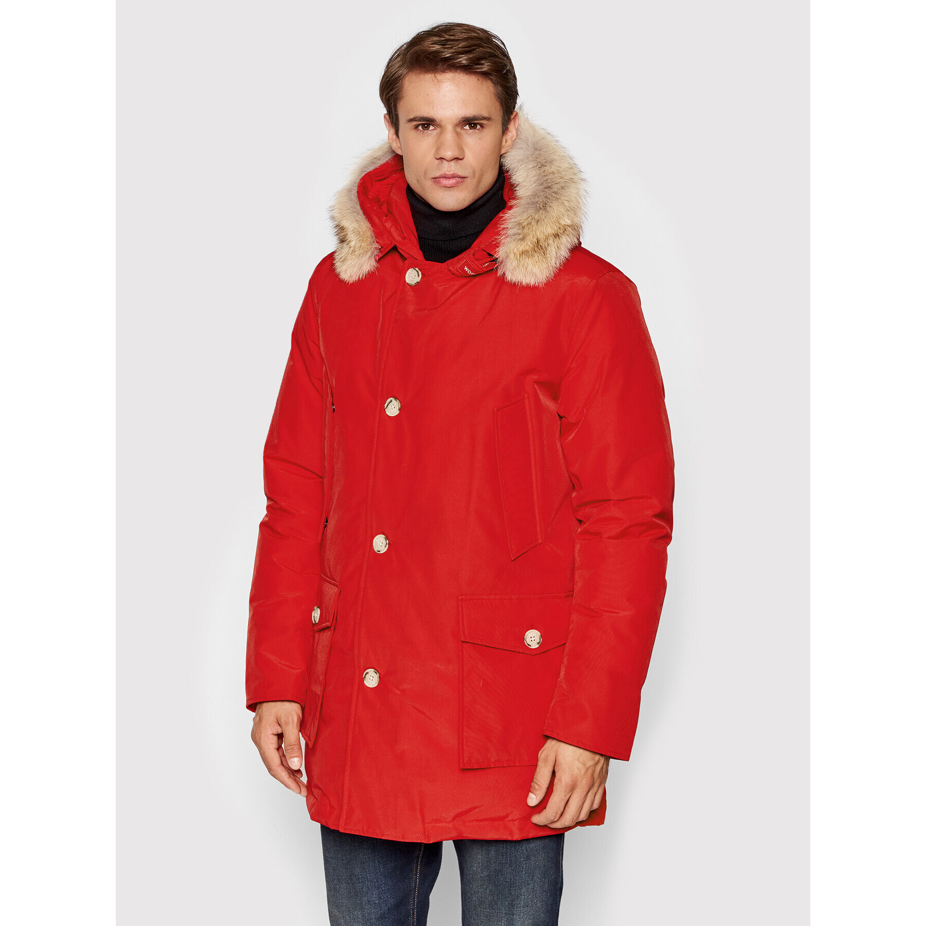 Woolrich Parka Arctic CFWOOU0482MRUT0001 Rdeča Regular Fit - Pepit.si