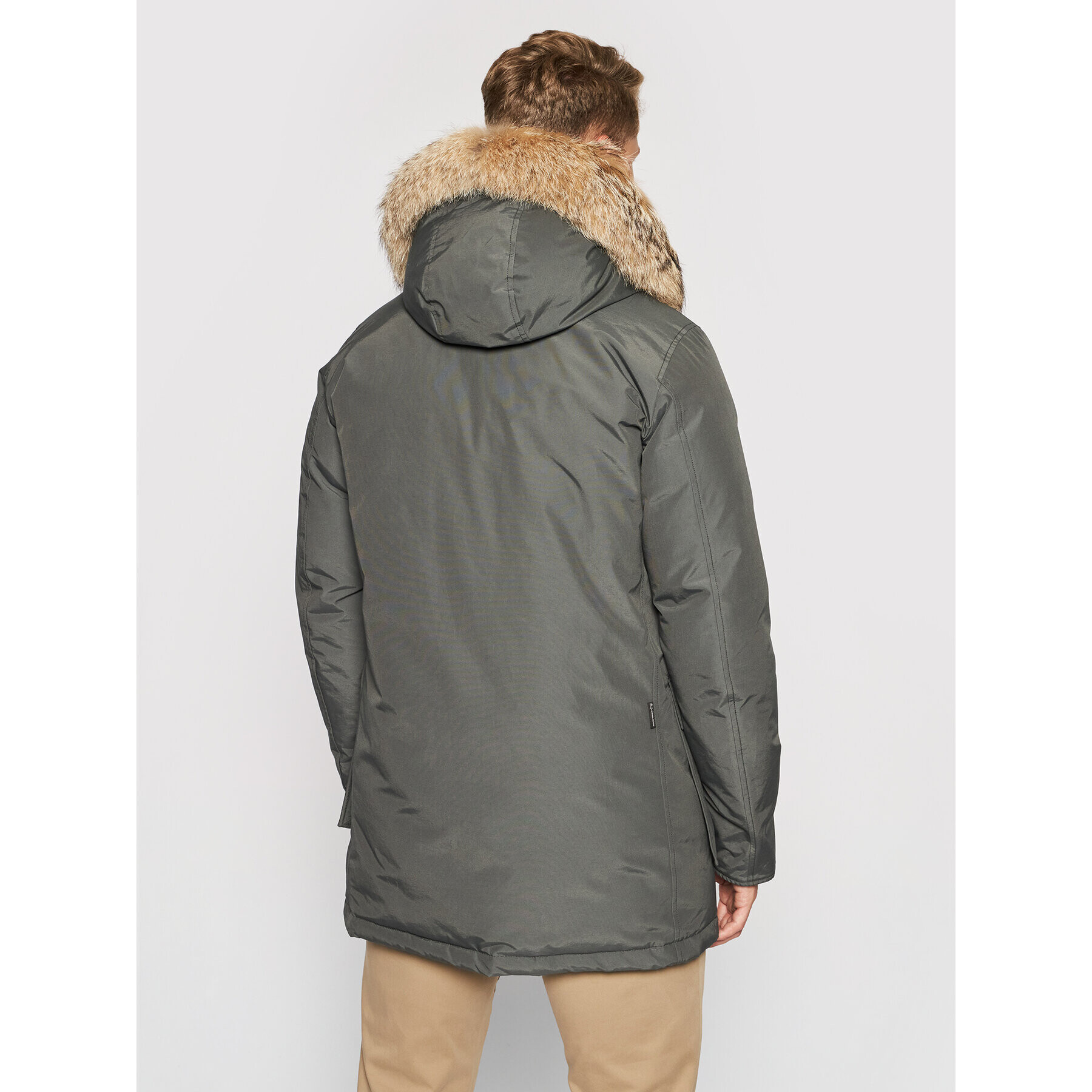 Woolrich Parka Arctic CFWOOU0482MRUT0001 Siva Regular Fit - Pepit.si