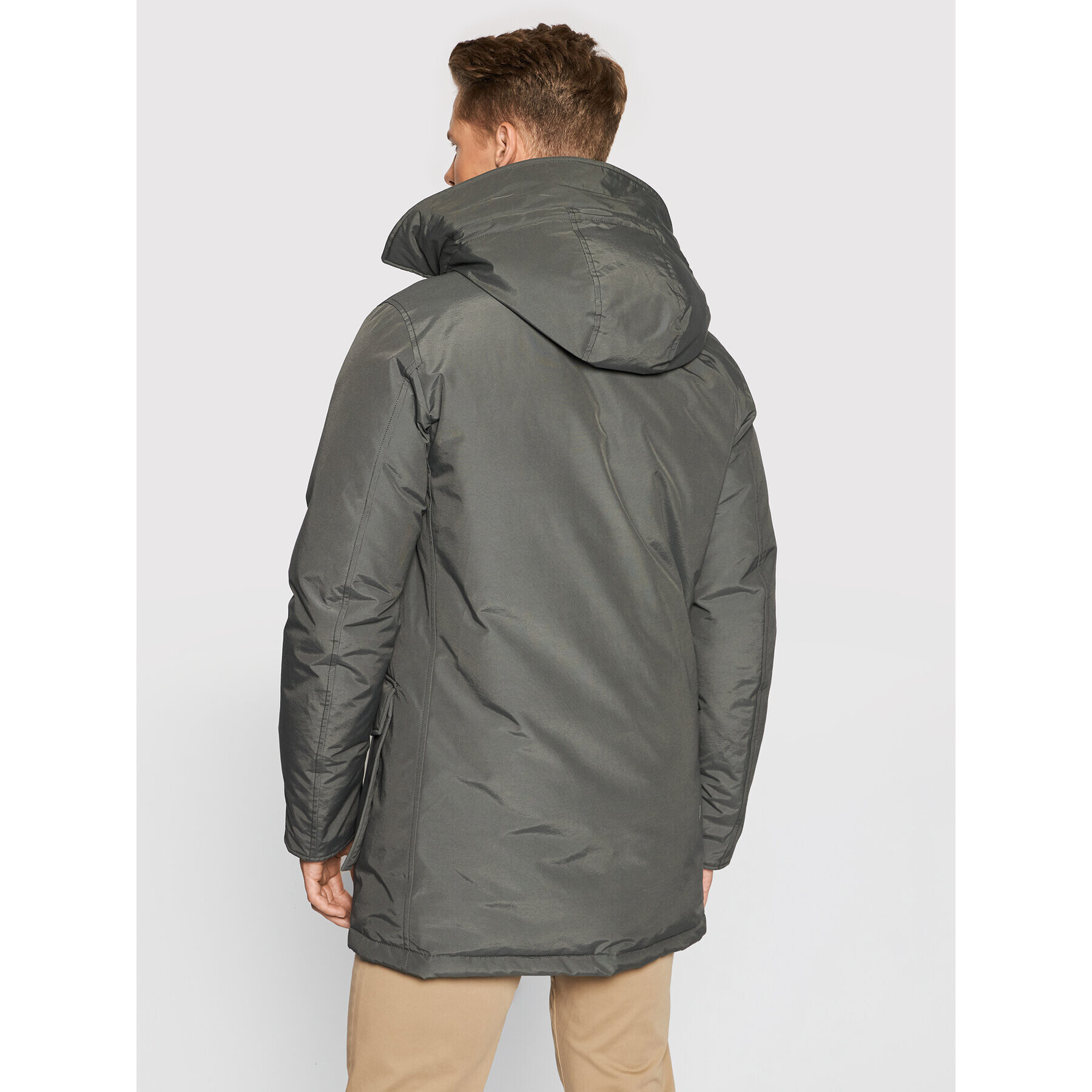 Woolrich Parka Arctic CFWOOU0482MRUT0001 Siva Regular Fit - Pepit.si