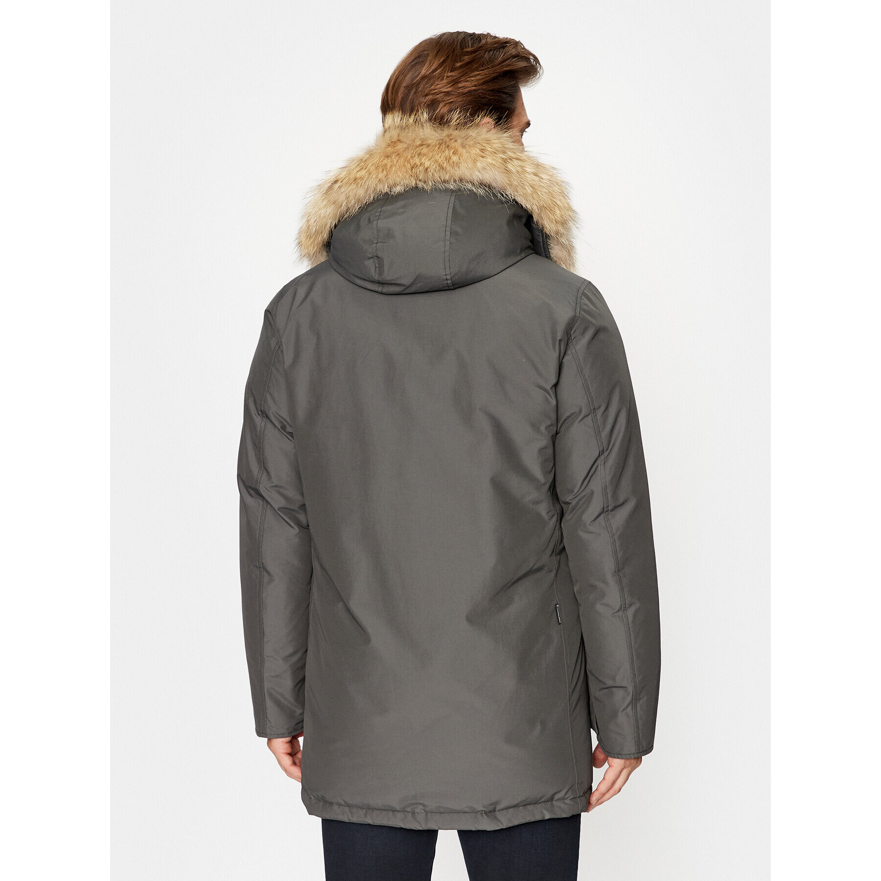 Woolrich Parka Arctic CFWOOU0482MRUT0001 Siva Regular Fit - Pepit.si