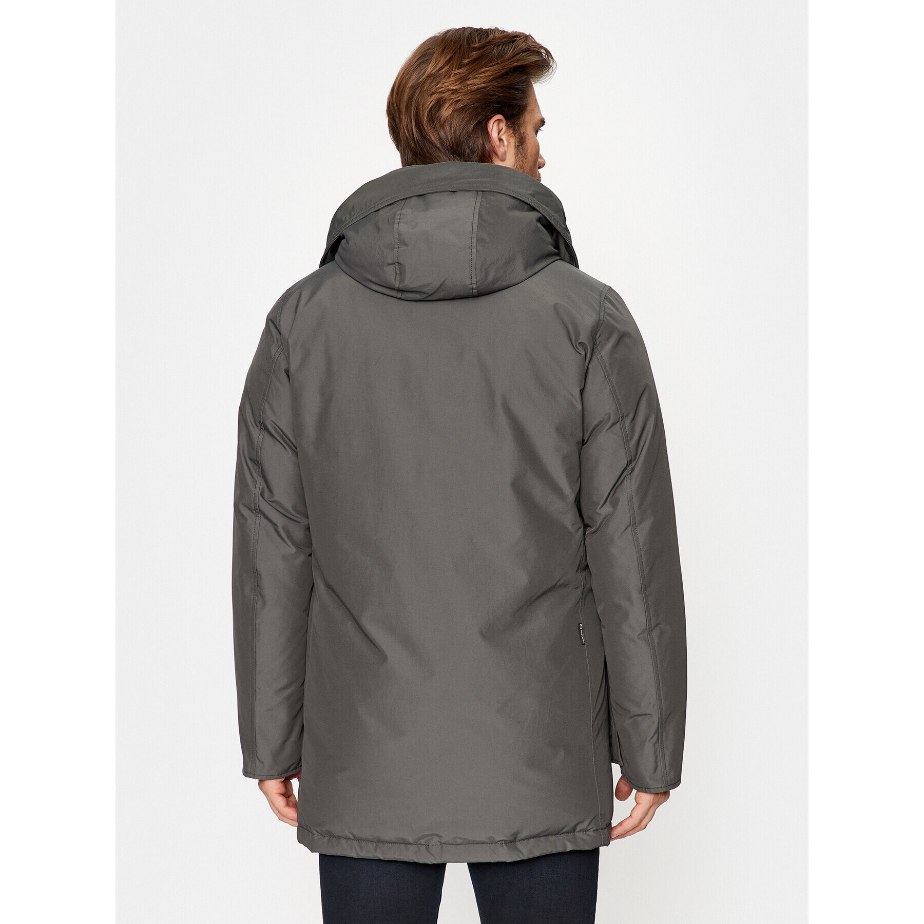 Woolrich Parka Arctic CFWOOU0482MRUT0001 Siva Regular Fit - Pepit.si