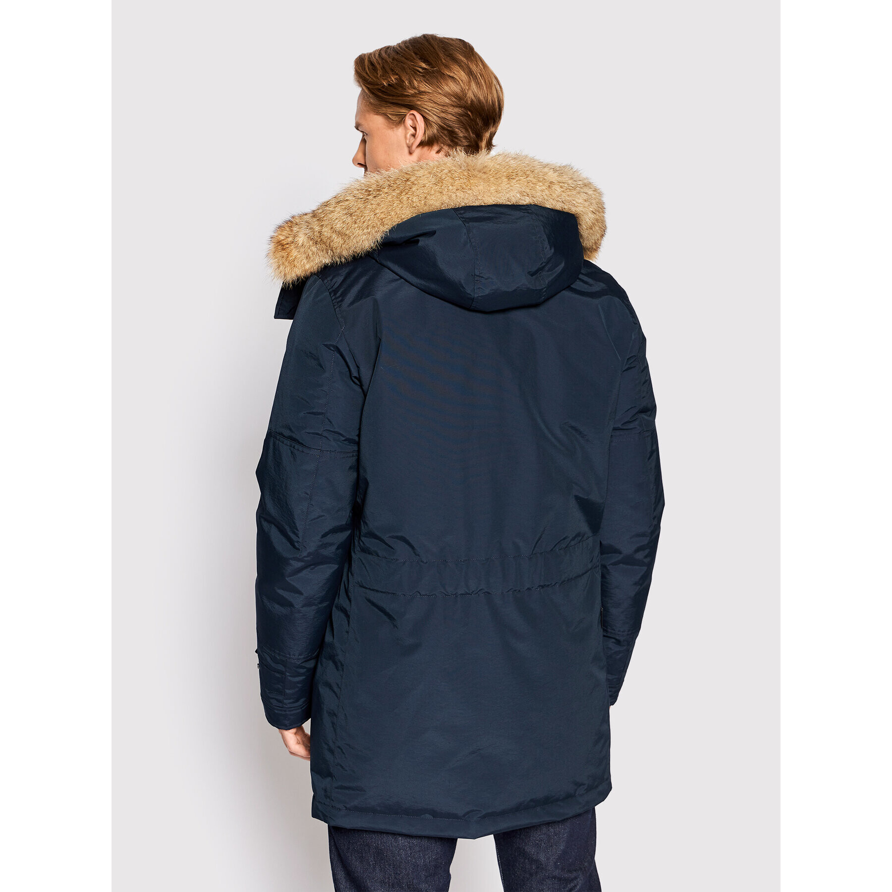 Woolrich Parka Polar CFWOOU0486MRUT0001 Mornarsko modra Regular Fit - Pepit.si