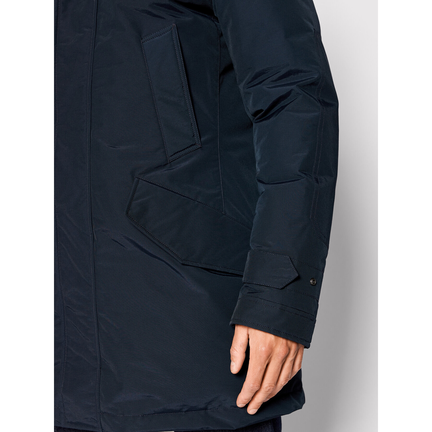 Woolrich Parka Polar CFWOOU0486MRUT0001 Mornarsko modra Regular Fit - Pepit.si