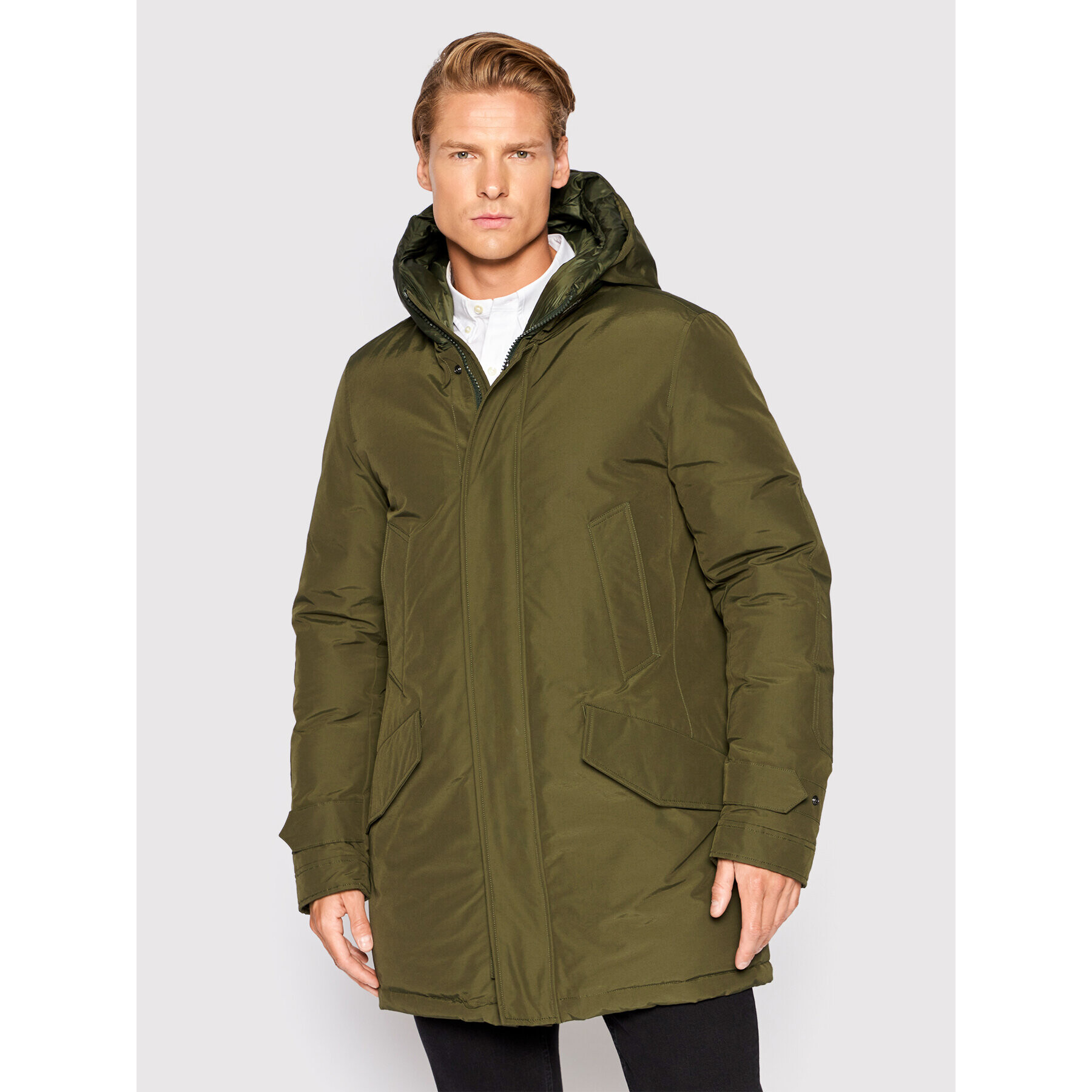 Woolrich Parka Polar CFWOOU0487MRUT0001 Zelena Regular Fit - Pepit.si