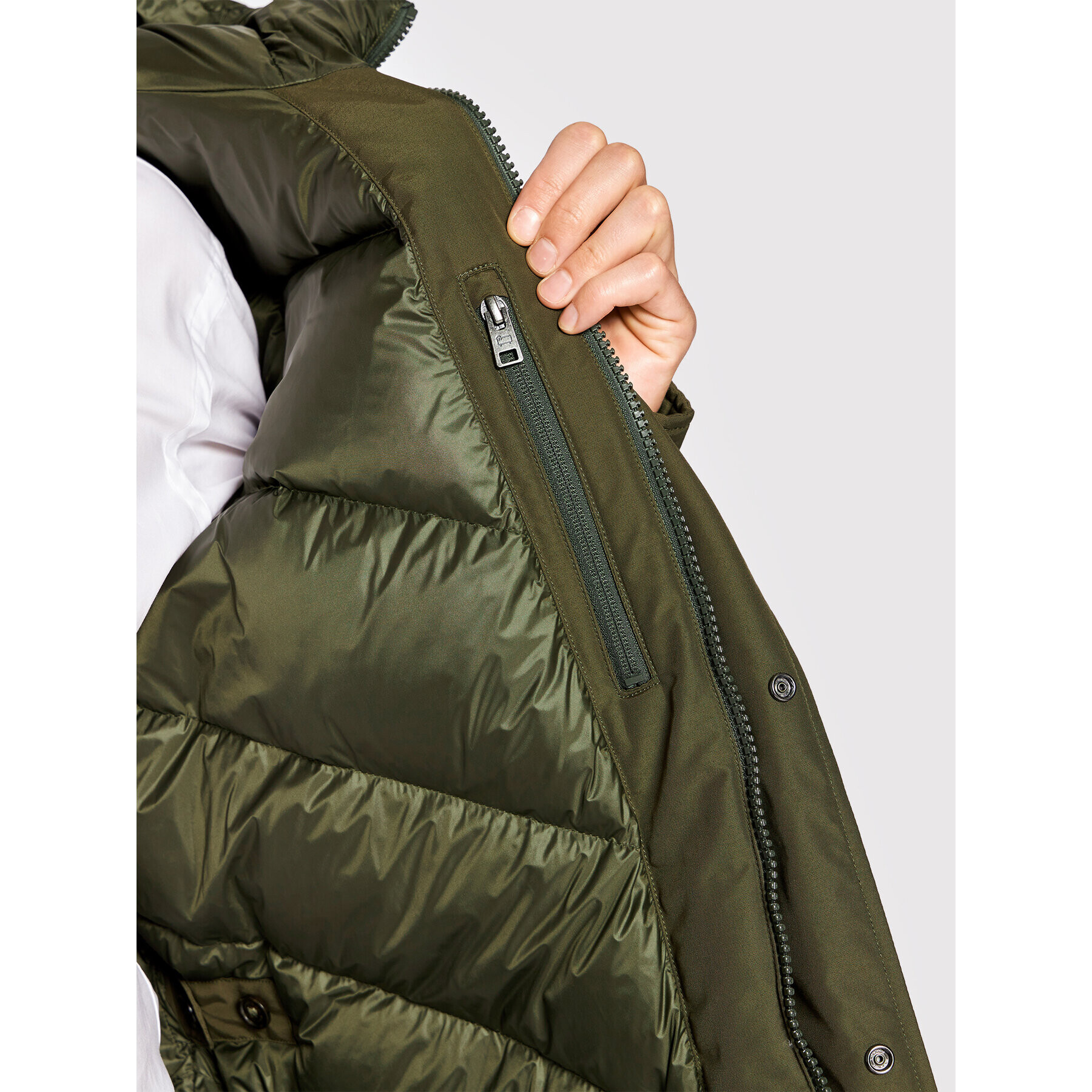 Woolrich Parka Polar CFWOOU0487MRUT0001 Zelena Regular Fit - Pepit.si