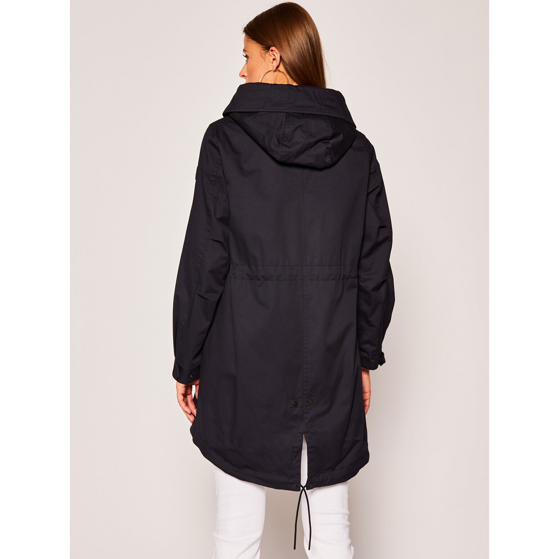 Woolrich Parka W’S Over WWOU0235FR UT1974 Mornarsko modra Regular Fit - Pepit.si