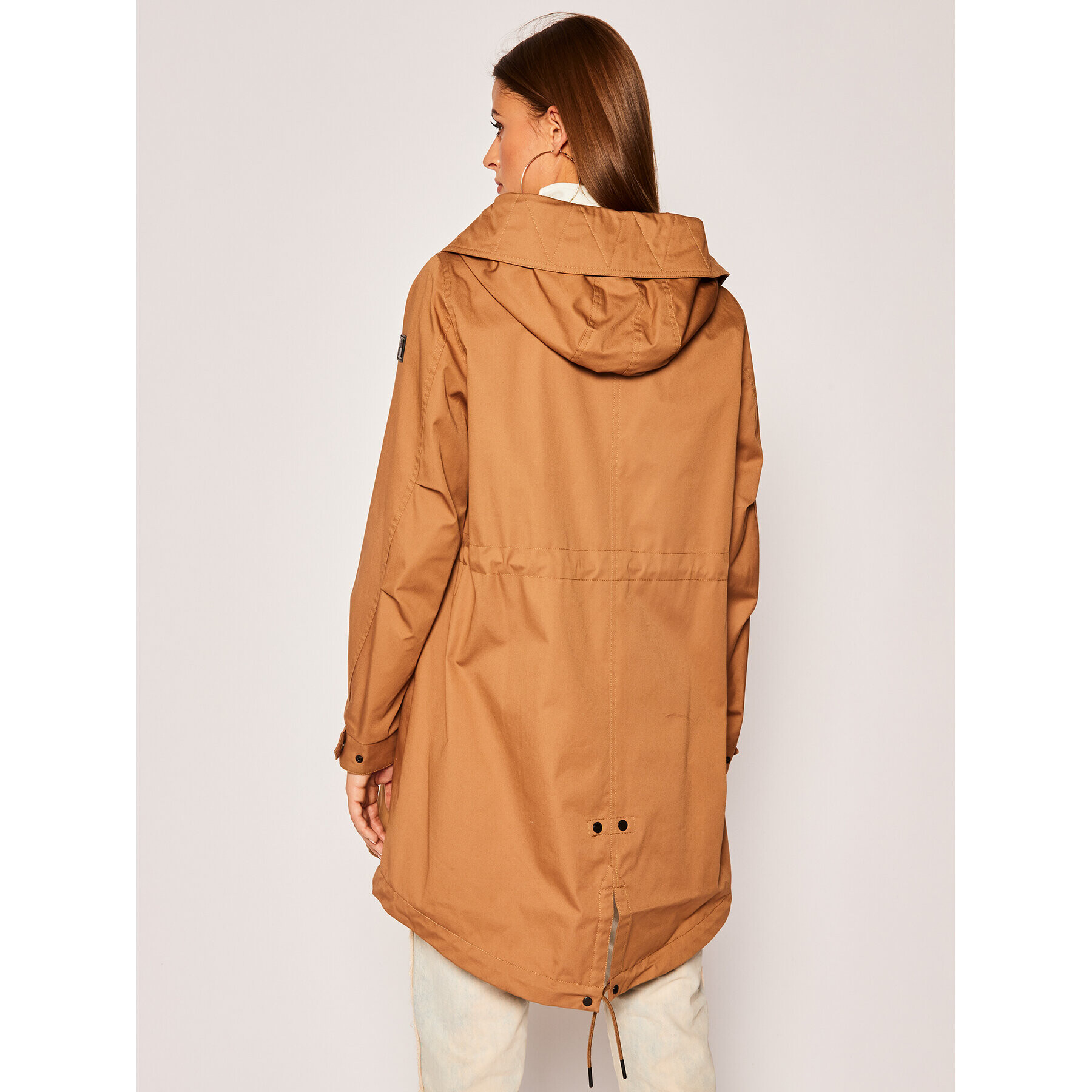 Woolrich Parka W’S Over WWOU0235FR UT1974 Rjava Regular Fit - Pepit.si