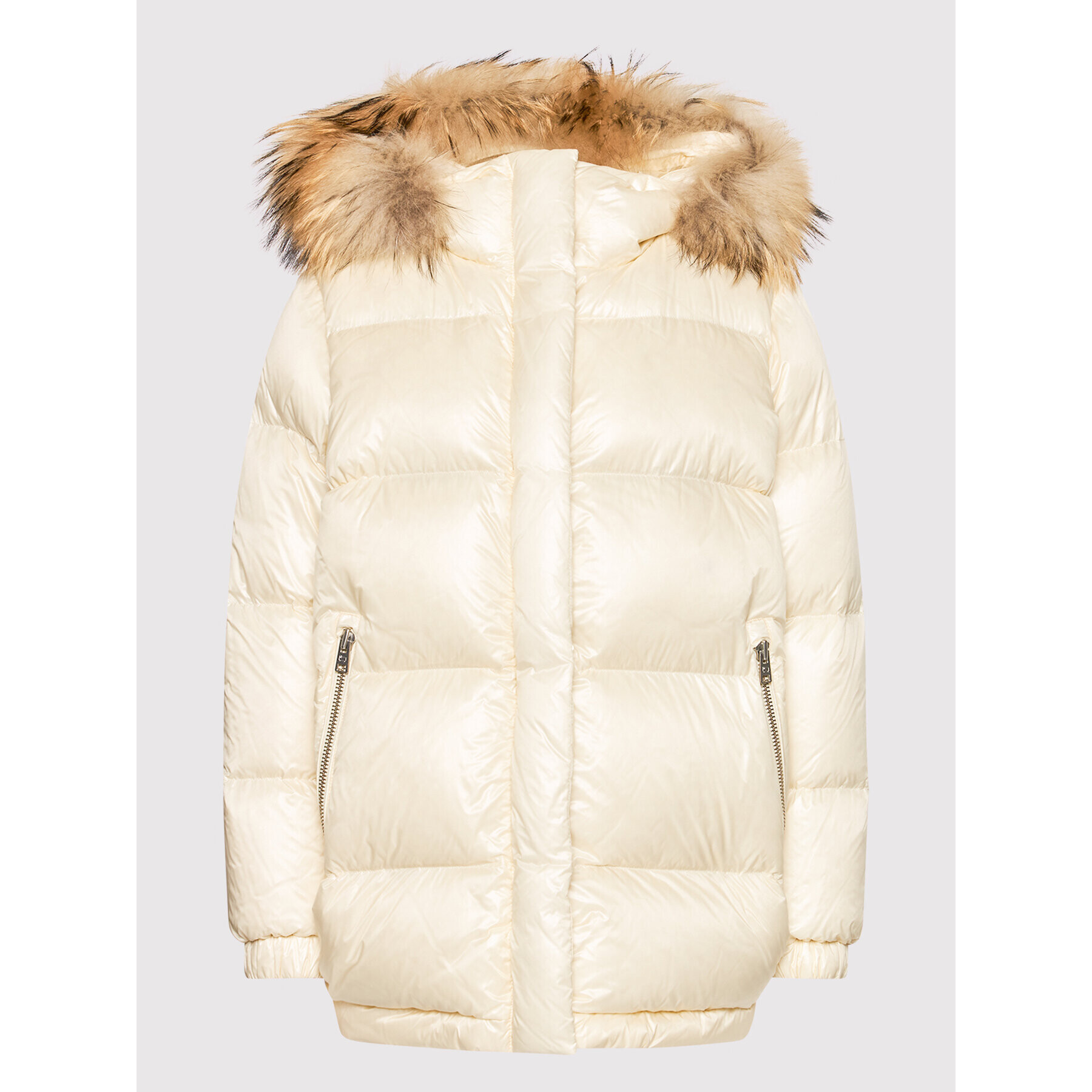 Woolrich Puhovka Aliquippa CFWWOU0584FRUT1702 Bež Regular Fit - Pepit.si