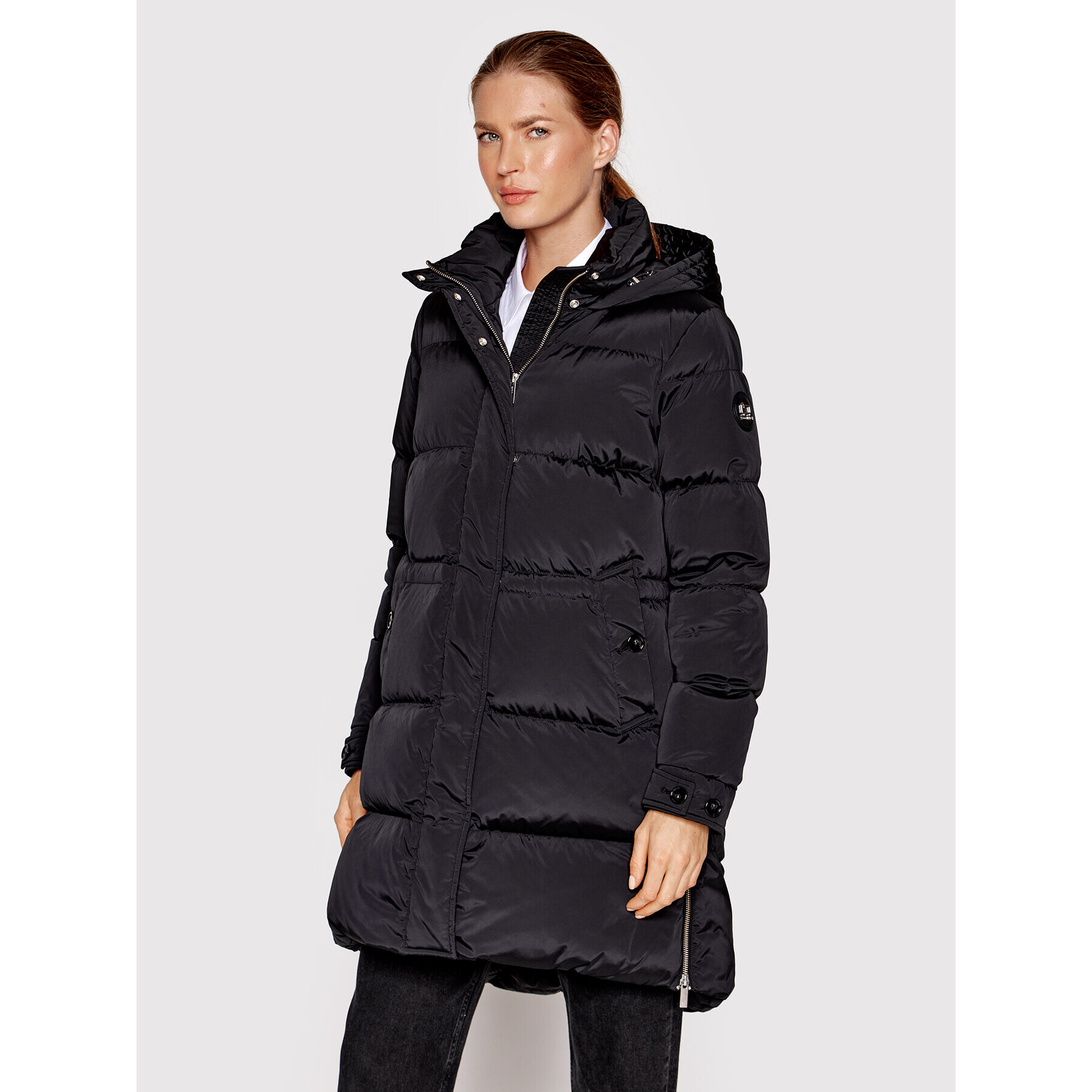 Woolrich Puhovka Alsea CFWWOU0697FRUT1148 Črna Regular Fit - Pepit.si