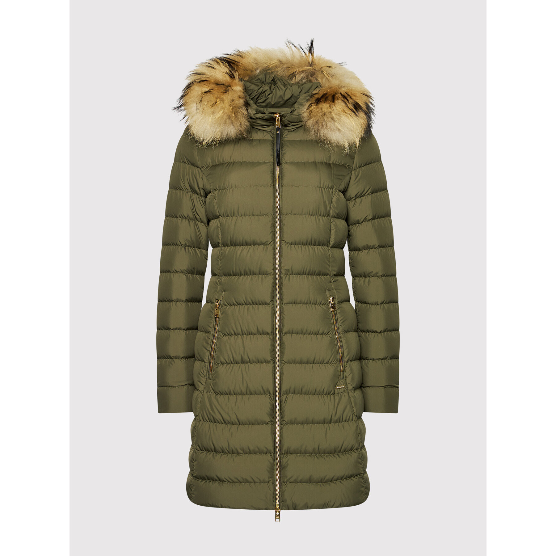 Woolrich Puhovka Ellis CFWWOU0508FRUT2635 Zelena Regular Fit - Pepit.si