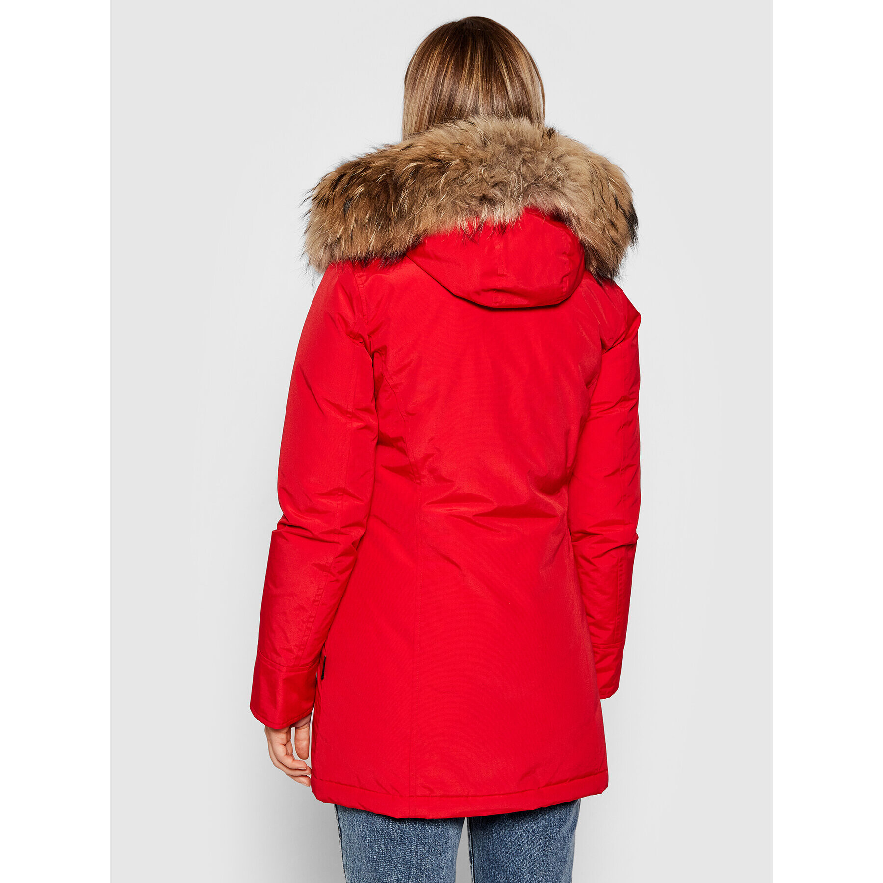 Woolrich Zimska jakna Arctic Raccoon CFWWOU0538FR UT0001 Rdeča Regular Fit - Pepit.si