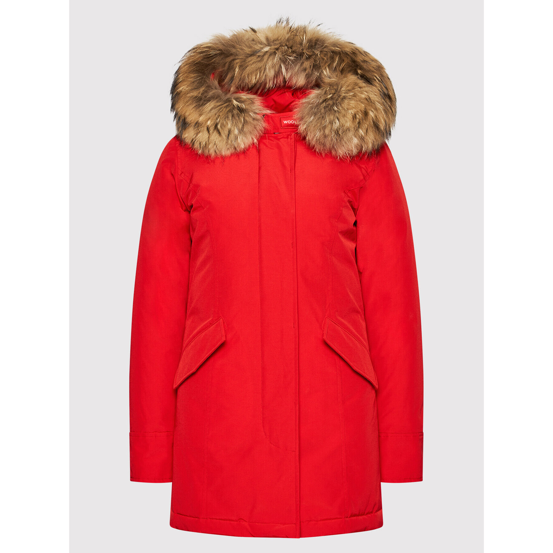 Woolrich Zimska jakna Arctic Raccoon CFWWOU0538FR UT0001 Rdeča Regular Fit - Pepit.si