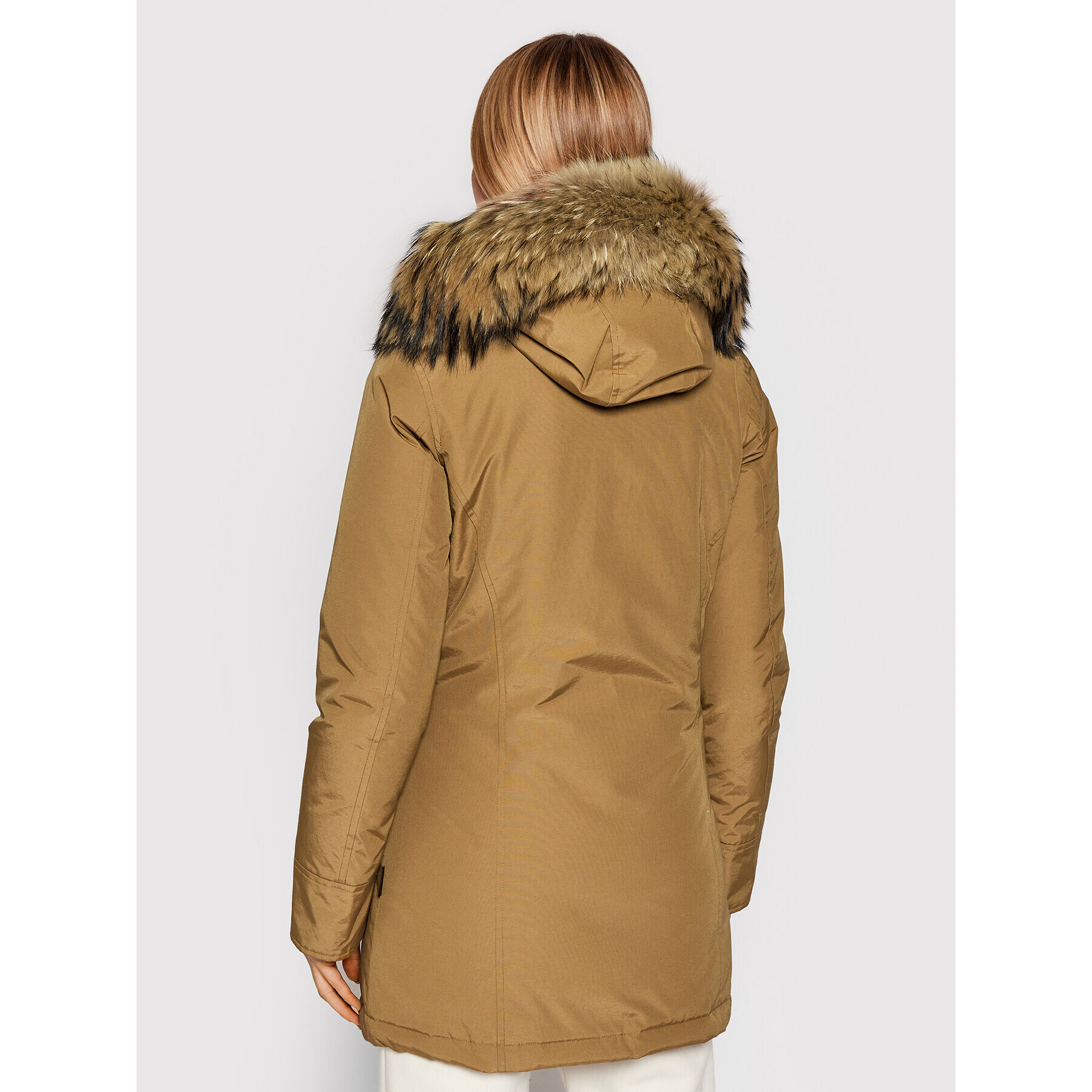 Woolrich Zimska jakna Arctic Raccoon CFWWOU0538FR UT0001 Rjava Regular Fit - Pepit.si