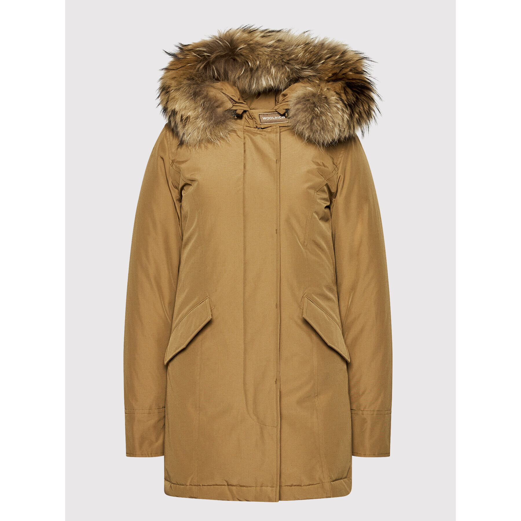 Woolrich Zimska jakna Arctic Raccoon CFWWOU0538FR UT0001 Rjava Regular Fit - Pepit.si