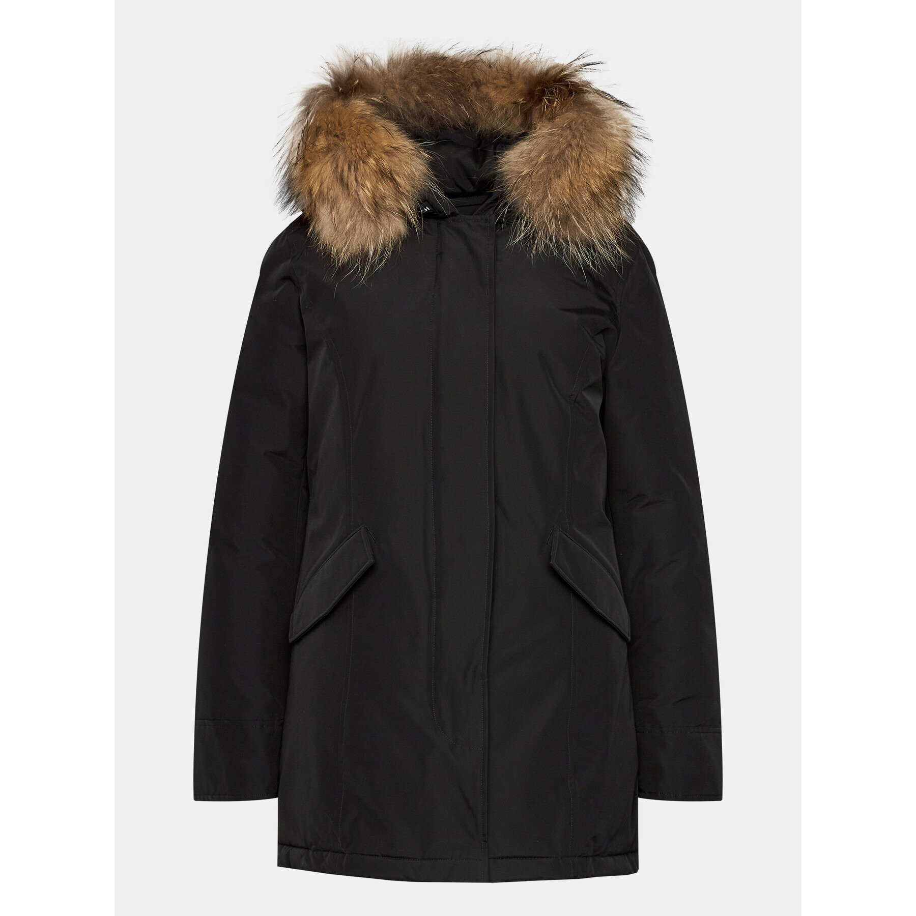 Woolrich Zimska jakna Arctic Raccoon CFWWOU0538FRUT0001 Črna Regular Fit - Pepit.si