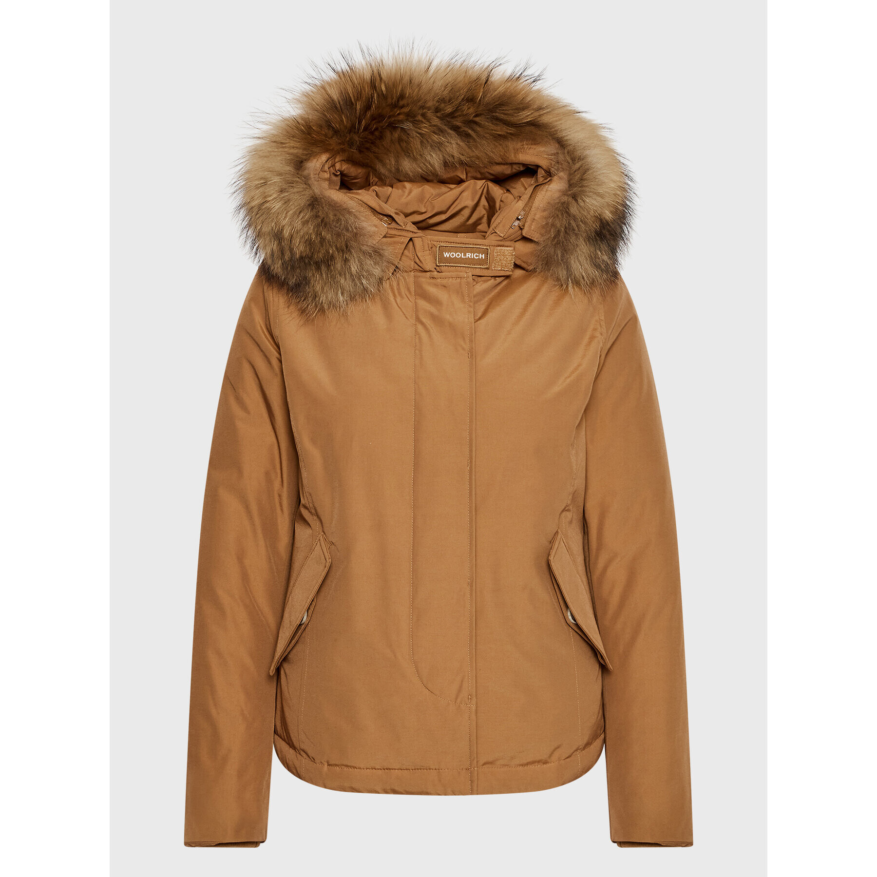 Woolrich Zimska jakna Arctic Raccoon CFWWOU0548FRUT0001 Rjava Regular Fit - Pepit.si