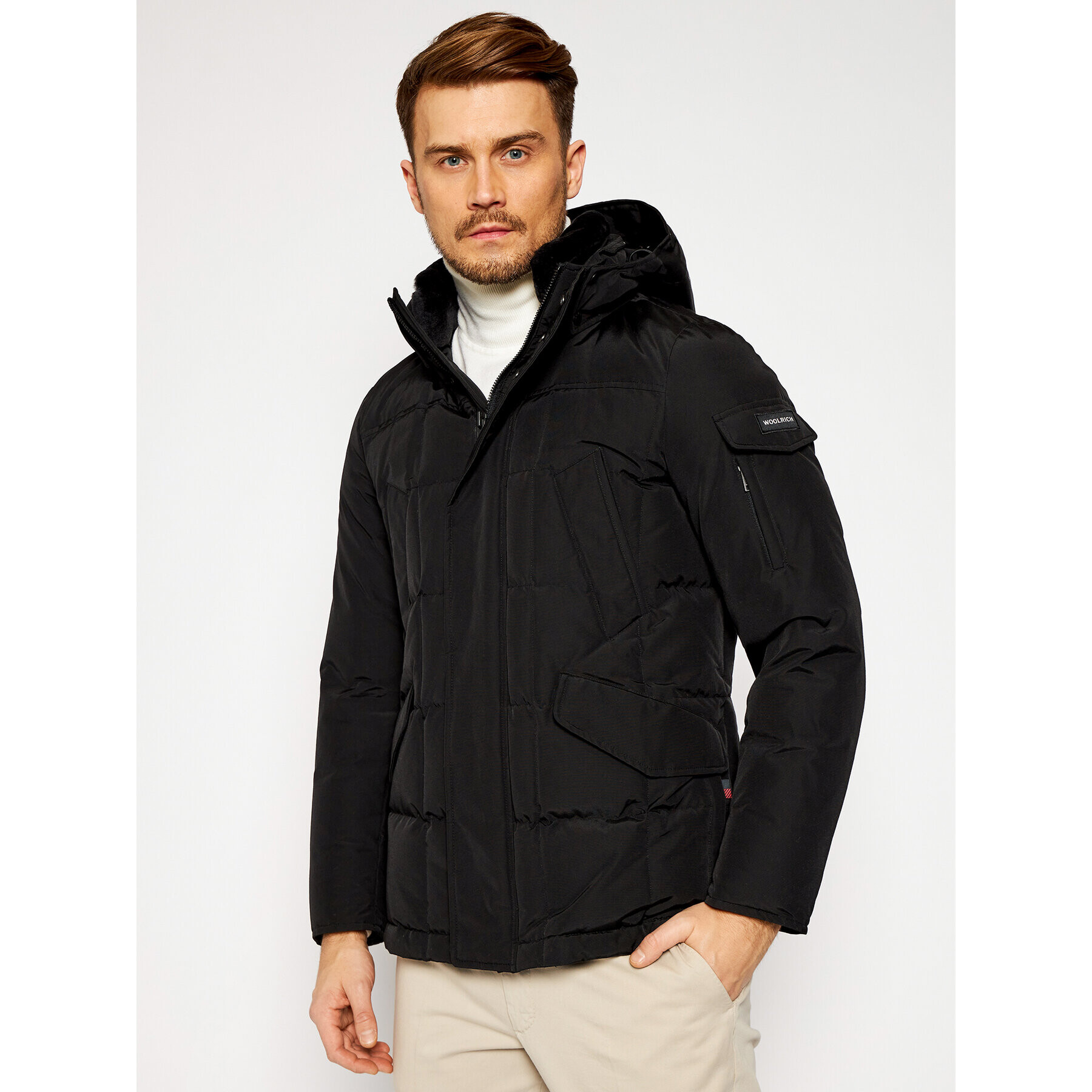 Woolrich Zimska jakna Blizzard CFWOOU0339MR UT0001 Črna Regular Fit - Pepit.si