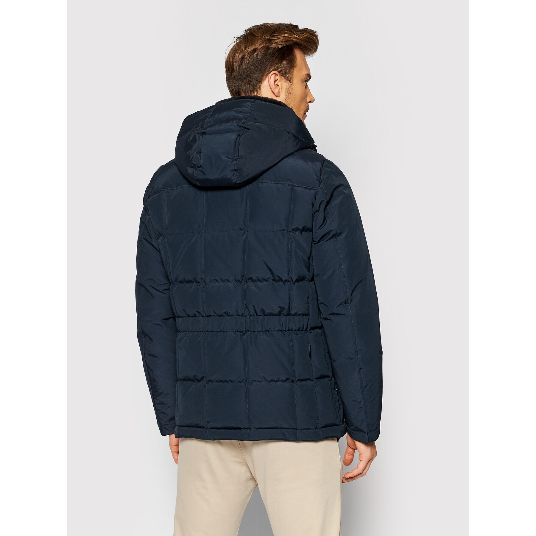 Woolrich Zimska jakna Blizzard CFWOOU0490MRUT0001 Mornarsko modra Regular Fit - Pepit.si