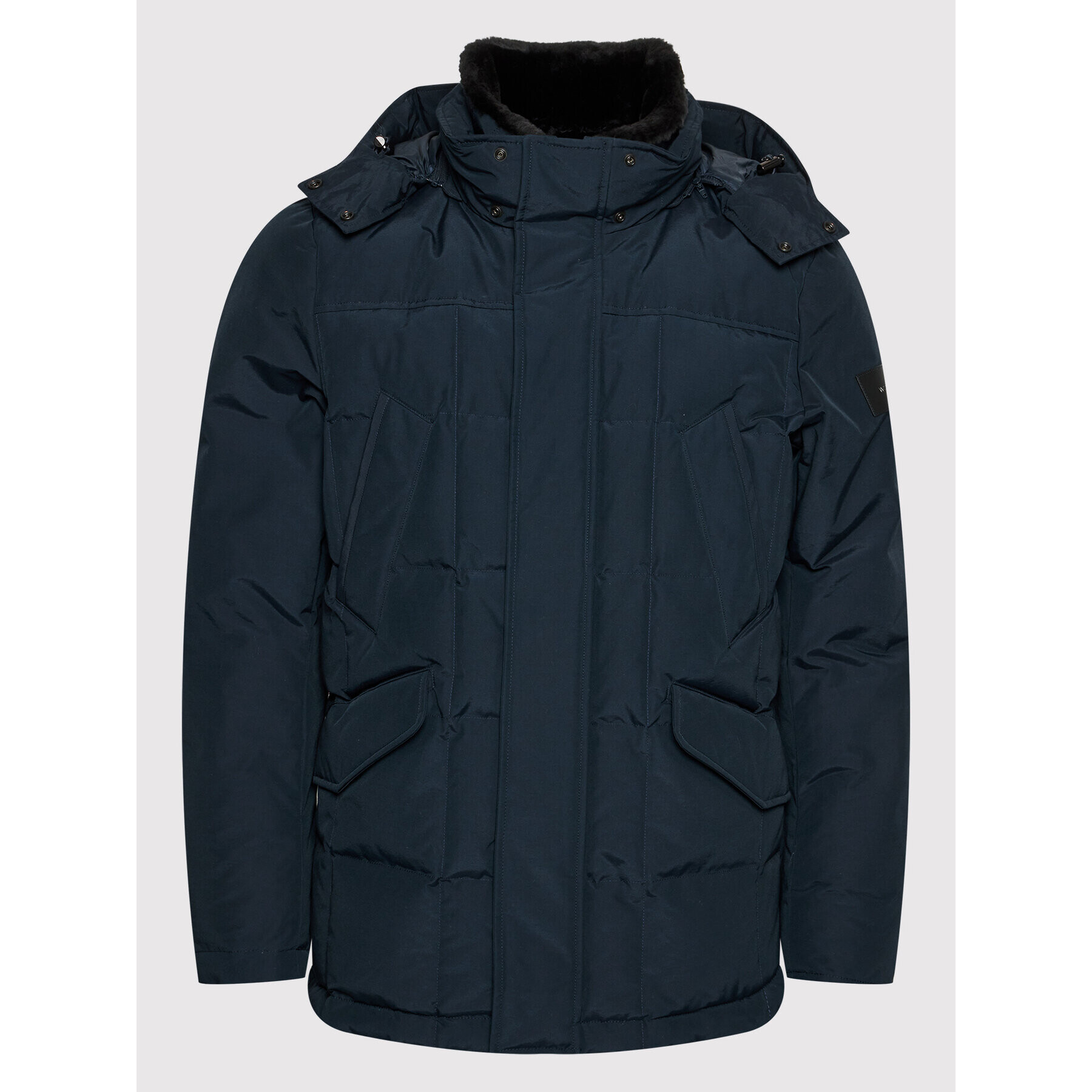 Woolrich Zimska jakna Blizzard CFWOOU0490MRUT0001 Mornarsko modra Regular Fit - Pepit.si