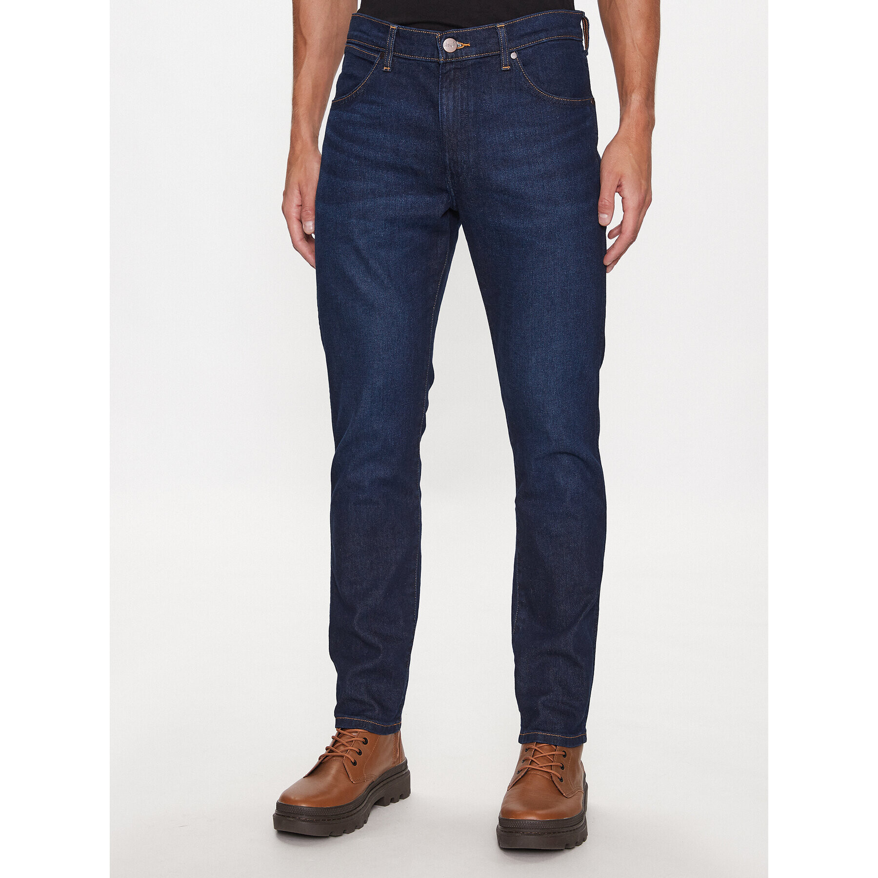 Wrangler Jeans hlače Larston 112341469 Modra Slim Fit - Pepit.si