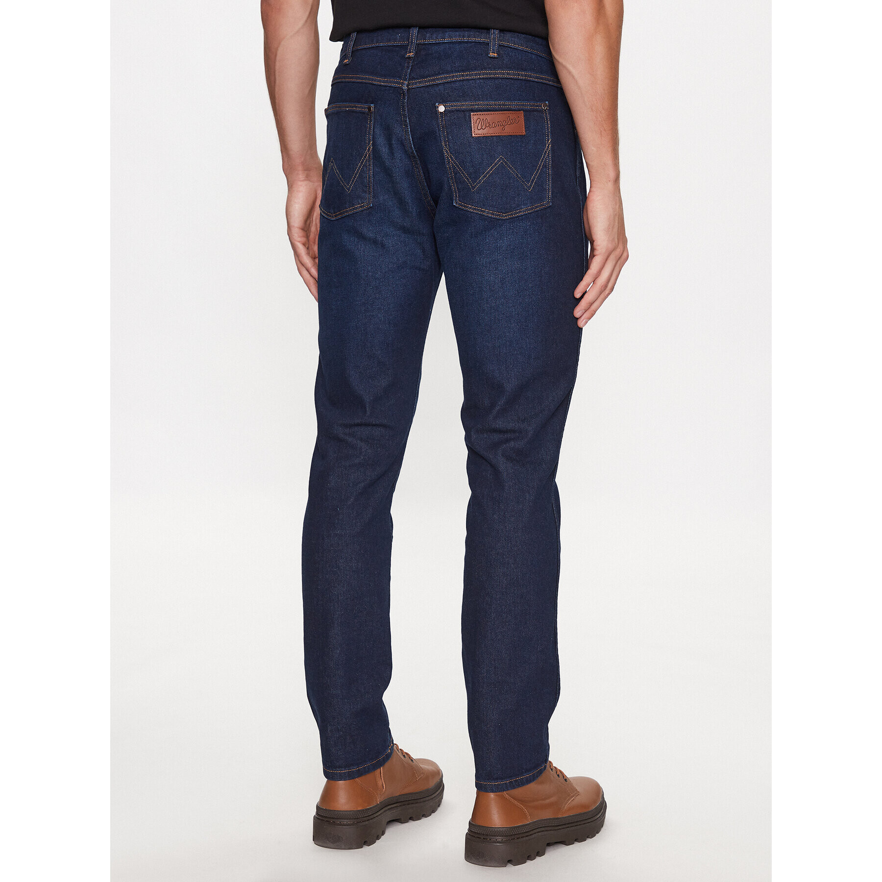 Wrangler Jeans hlače Larston 112341469 Modra Slim Fit - Pepit.si