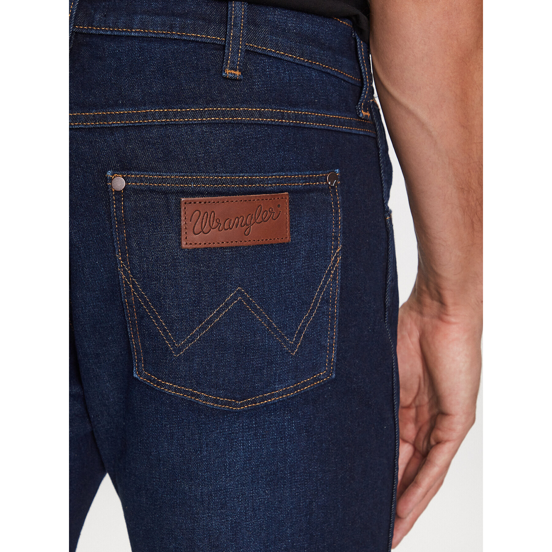 Wrangler Jeans hlače Larston 112341469 Modra Slim Fit - Pepit.si