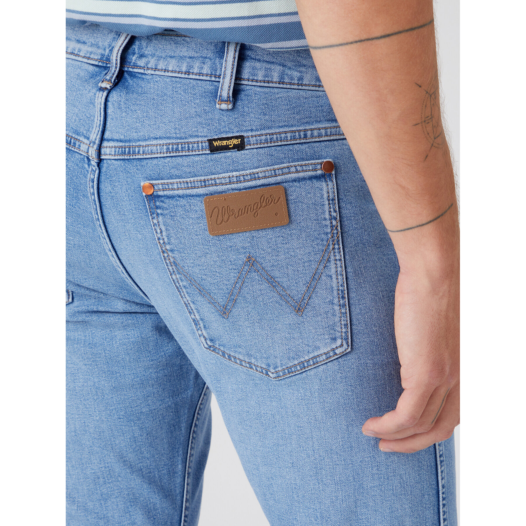 Wrangler Jeans hlače 11MWZ W1MZ68Z97 112330689 Modra Slim Fit - Pepit.si