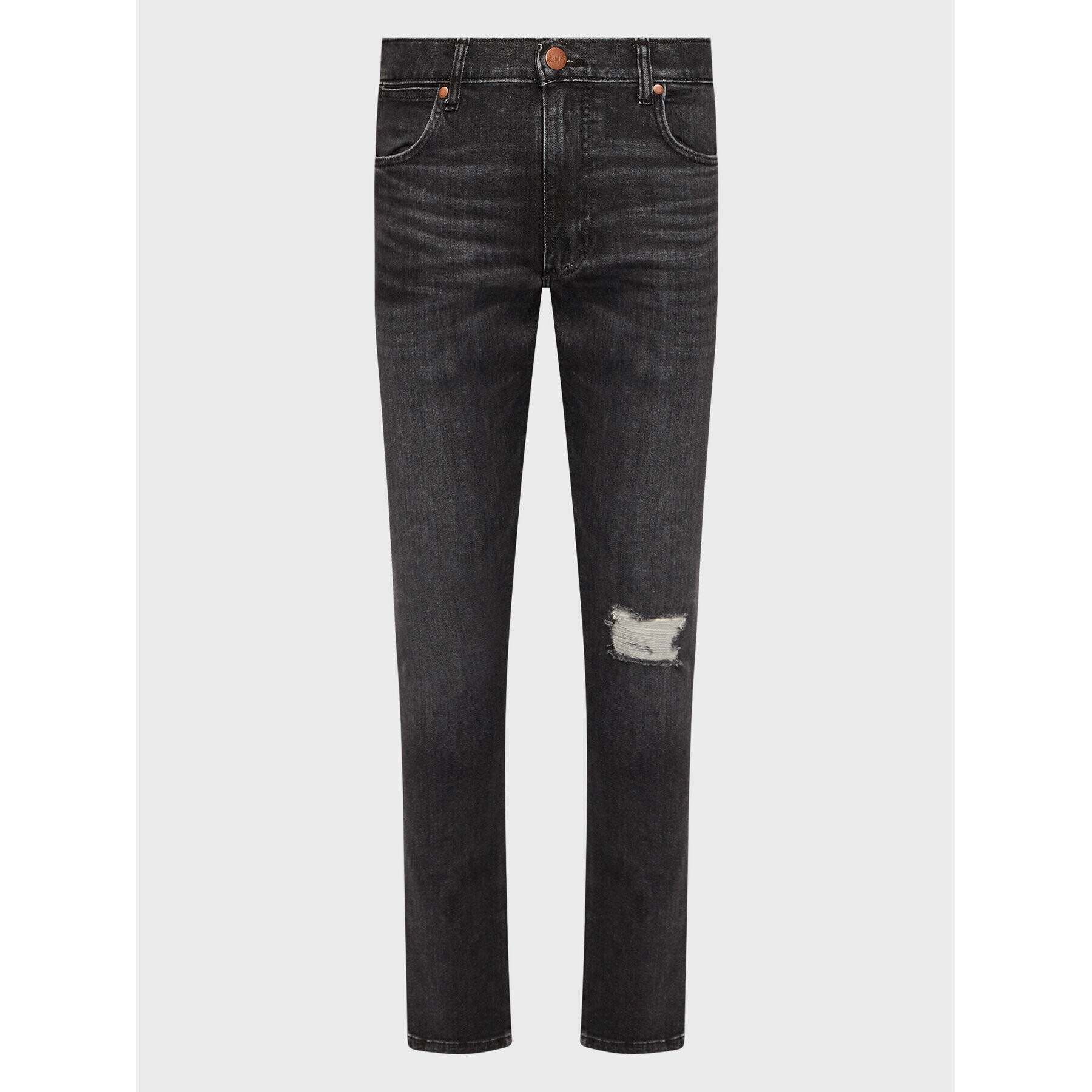 Wrangler Jeans hlače Larston 812 W18S8912V Črna Slim Tapered Fit - Pepit.si