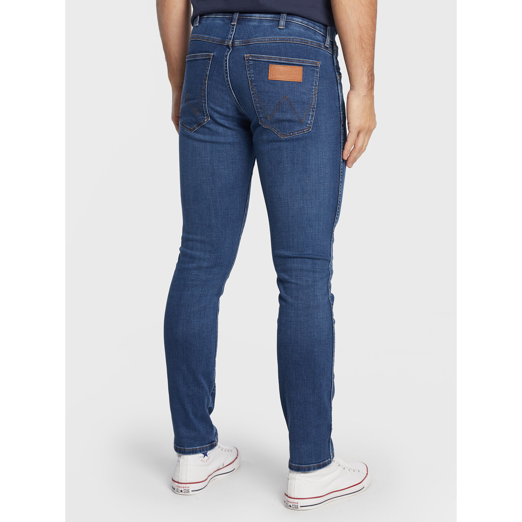 Wrangler Jeans hlače Larston 812 W18SCS23I 112320848 Mornarsko modra Slim Tapered Fit - Pepit.si