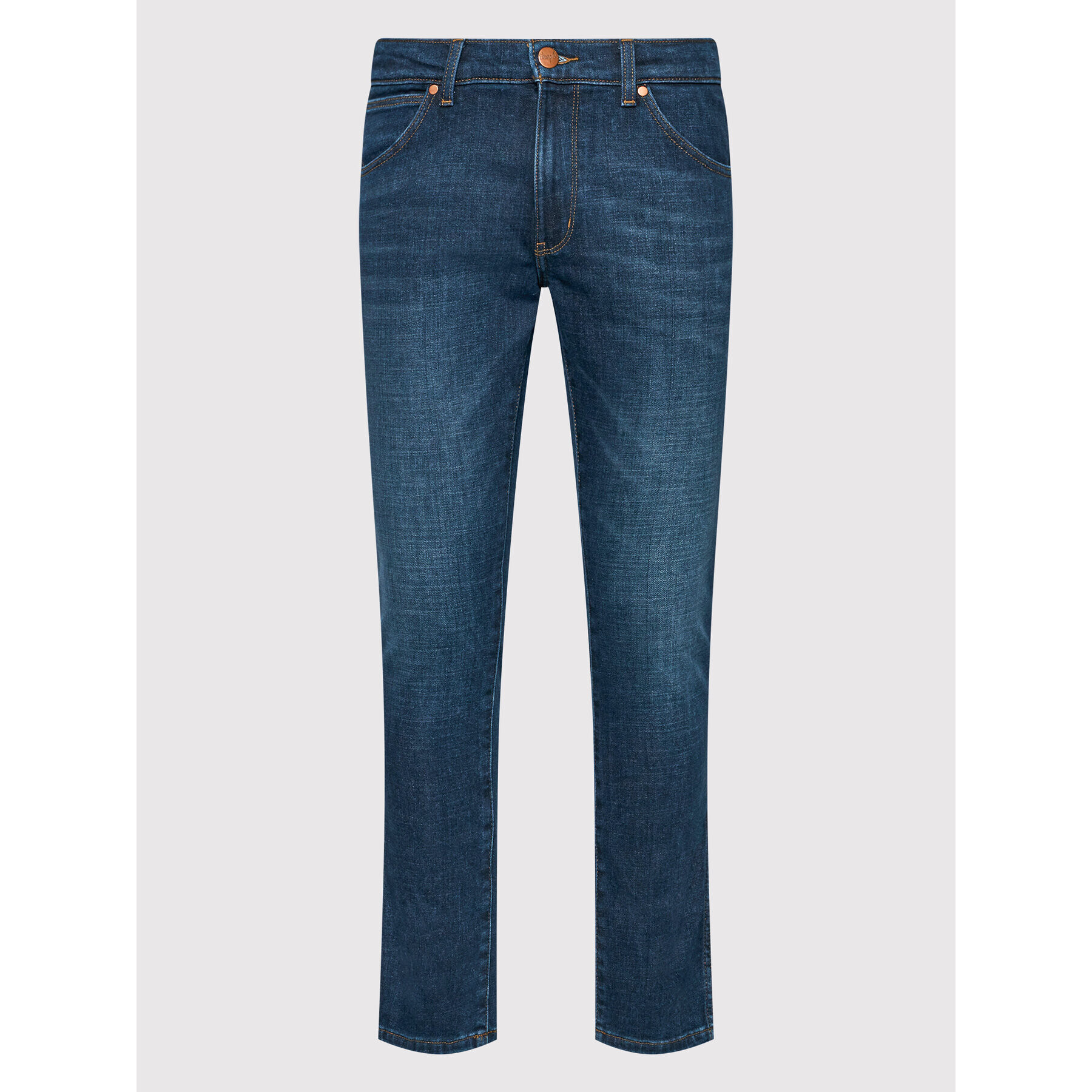 Wrangler Jeans hlače Larston W18S28292 Mornarsko modra Slim Fit - Pepit.si