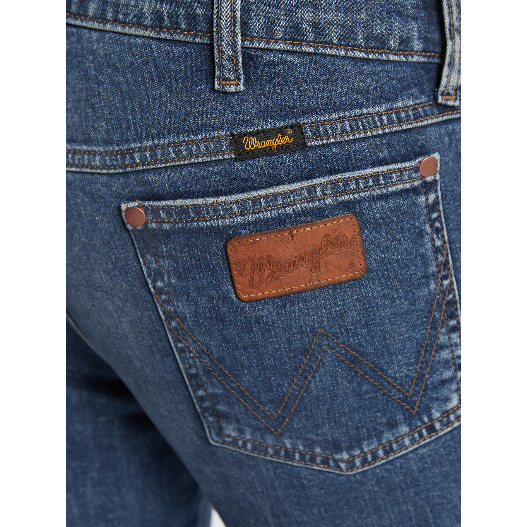 Wrangler Jeans hlače Larston W18S59X1E 112324510 Modra Slim Fit - Pepit.si