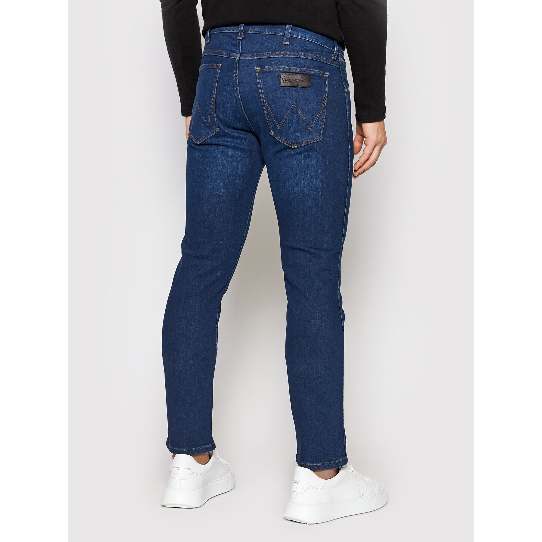 Wrangler Jeans hlače Larston W18SYI39K Modra Slim Fit - Pepit.si