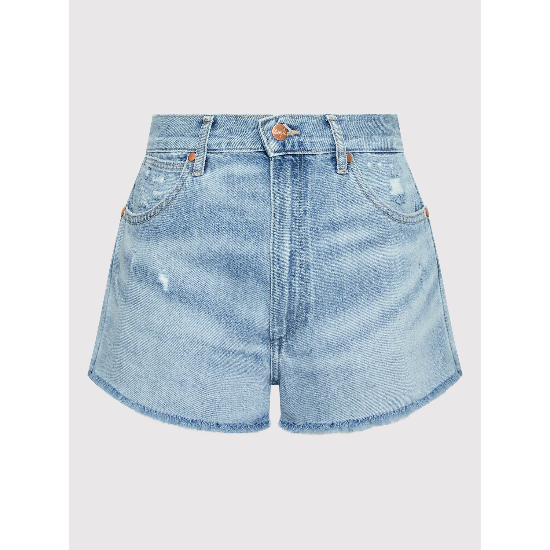 Wrangler Jeans kratke hlače Festival W26FSF423 Modra Regular Fit - Pepit.si