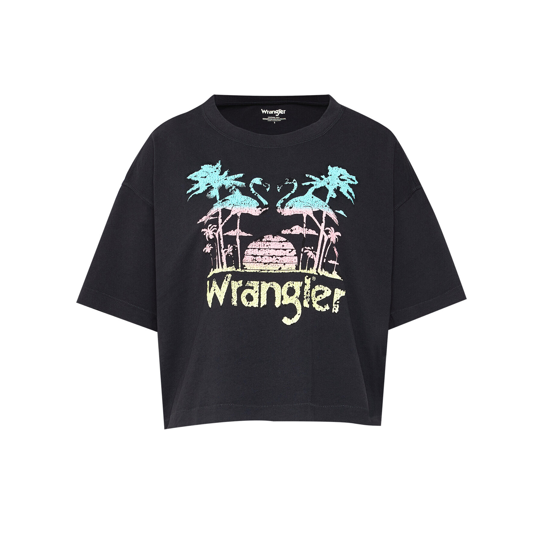 Wrangler Majica Boxy W7S2GFXV6 Siva Relaxed Fit - Pepit.si