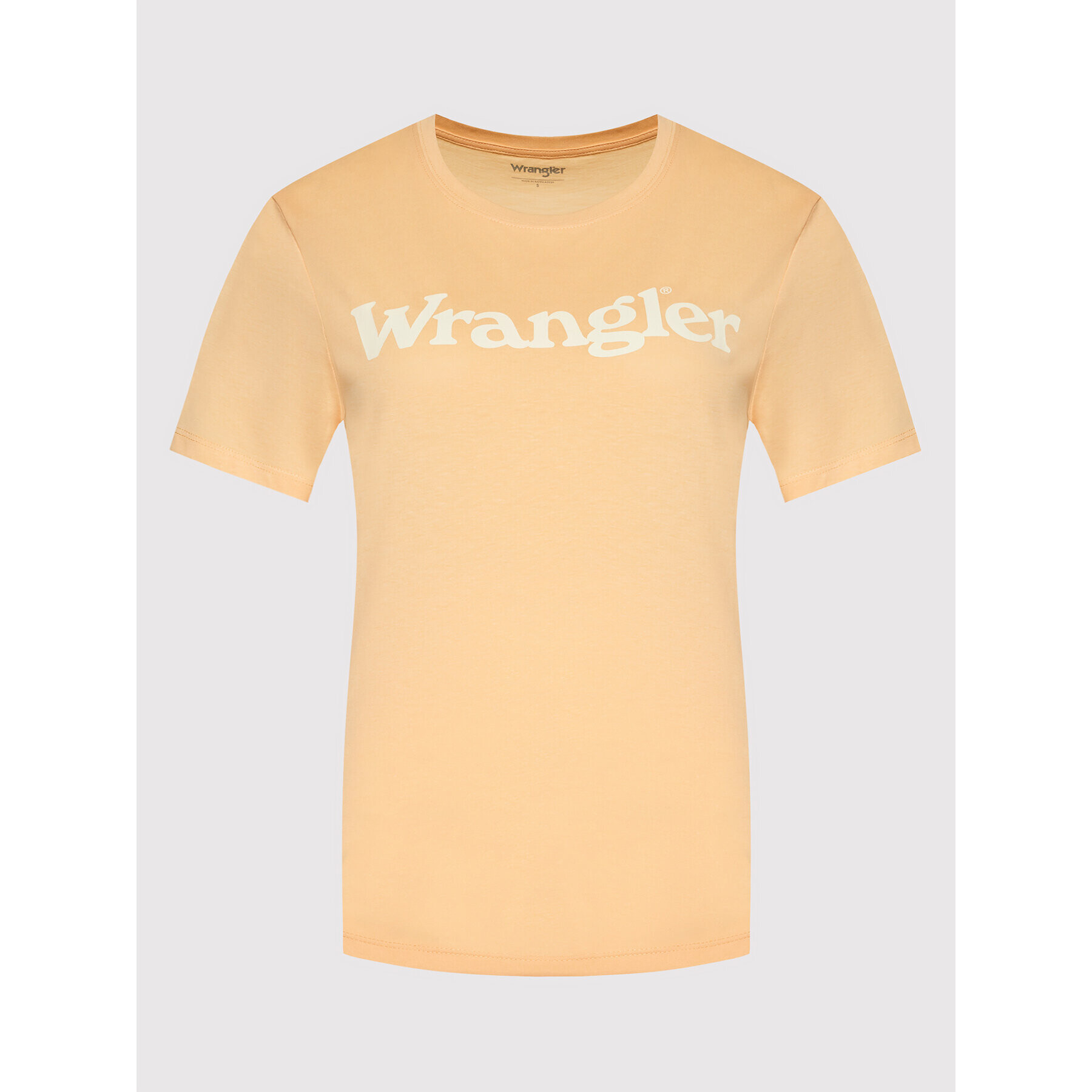 Wrangler Majica W7N4GHA22 Oranžna Regular Fit - Pepit.si