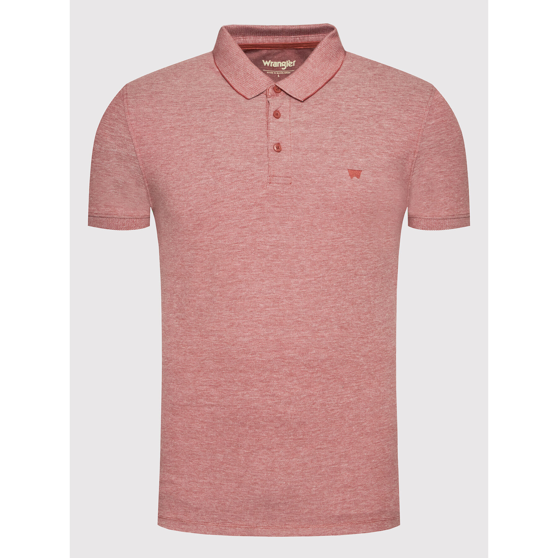 Wrangler Polo majica Refined W7H7KER11 Rdeča Regular Fit - Pepit.si