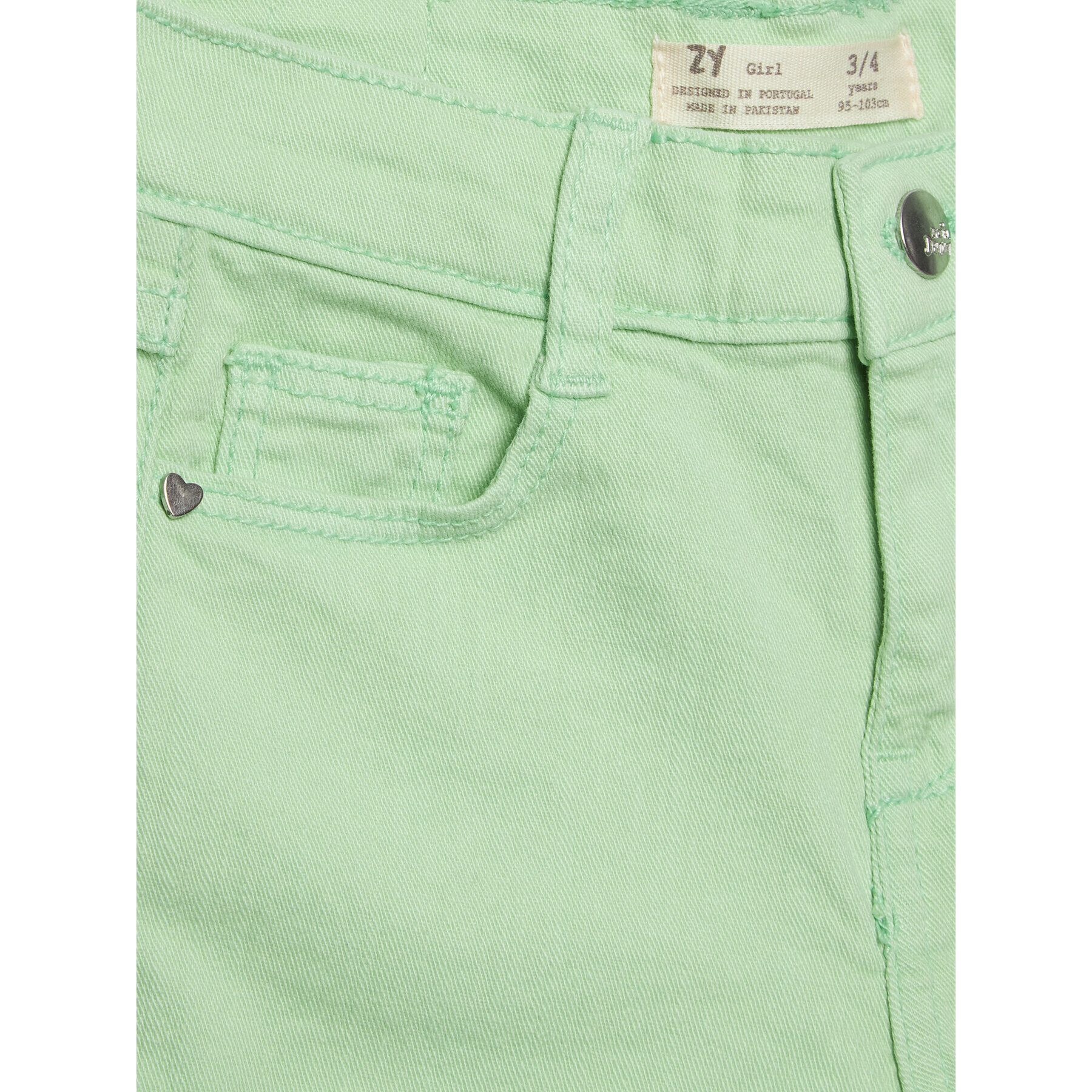 Zippy Jeans kratke hlače ZKGAP0402 23006 Zelena Regular Fit - Pepit.si