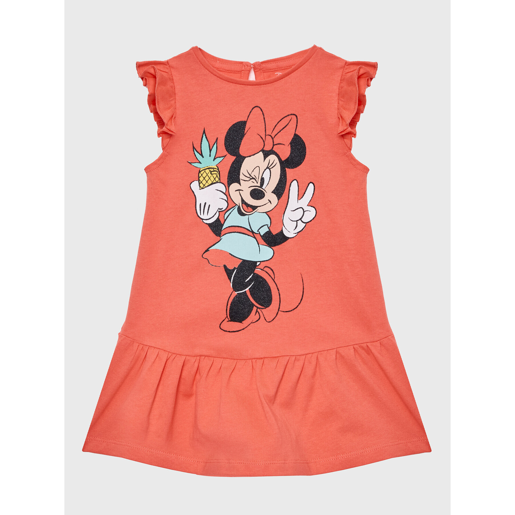 Zippy Vsakodnevna obleka Myszka Minnie ZBGAP0501 23013 Koral Regular Fit - Pepit.si