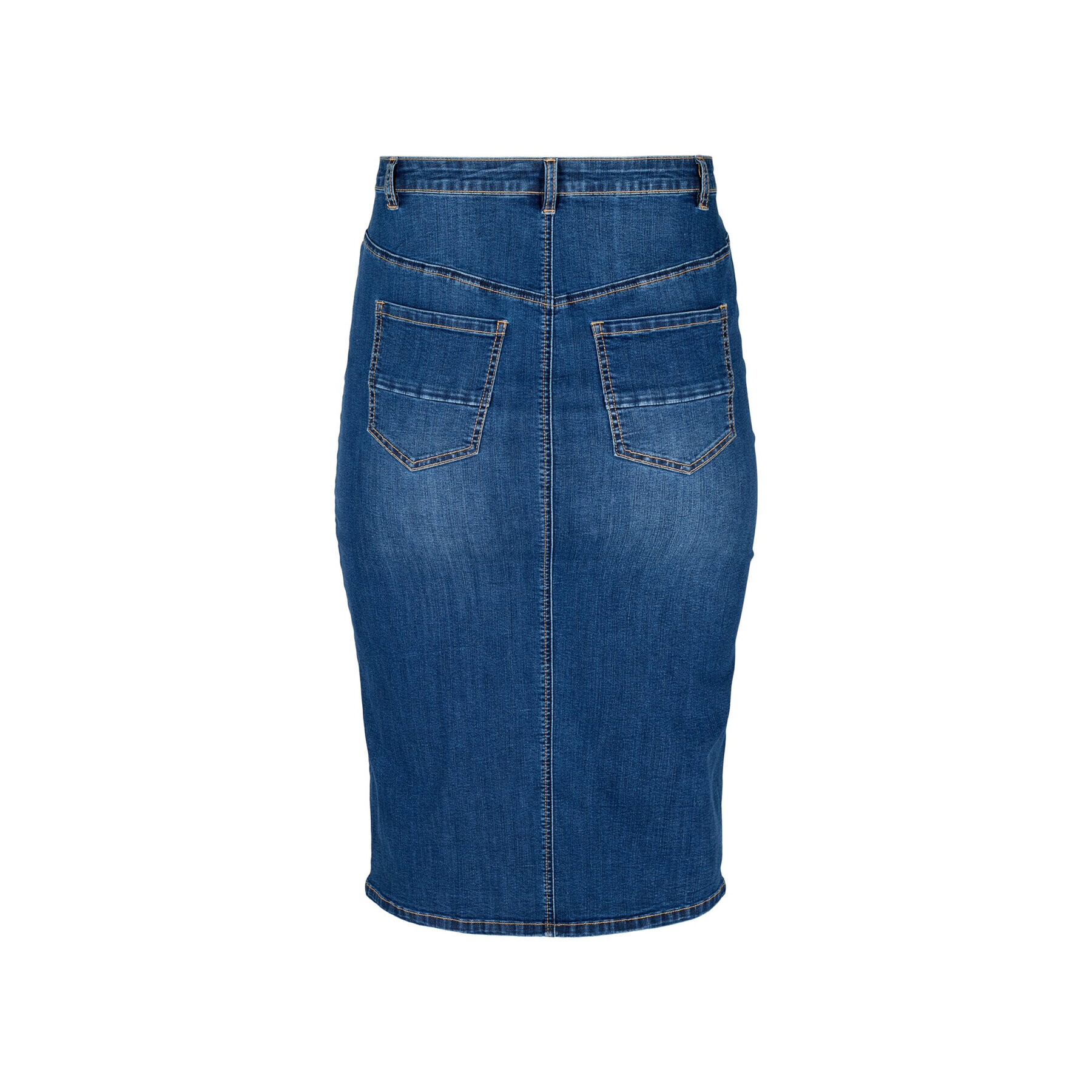 Zizzi Jeans krilo J10771A Modra Regular Fit - Pepit.si