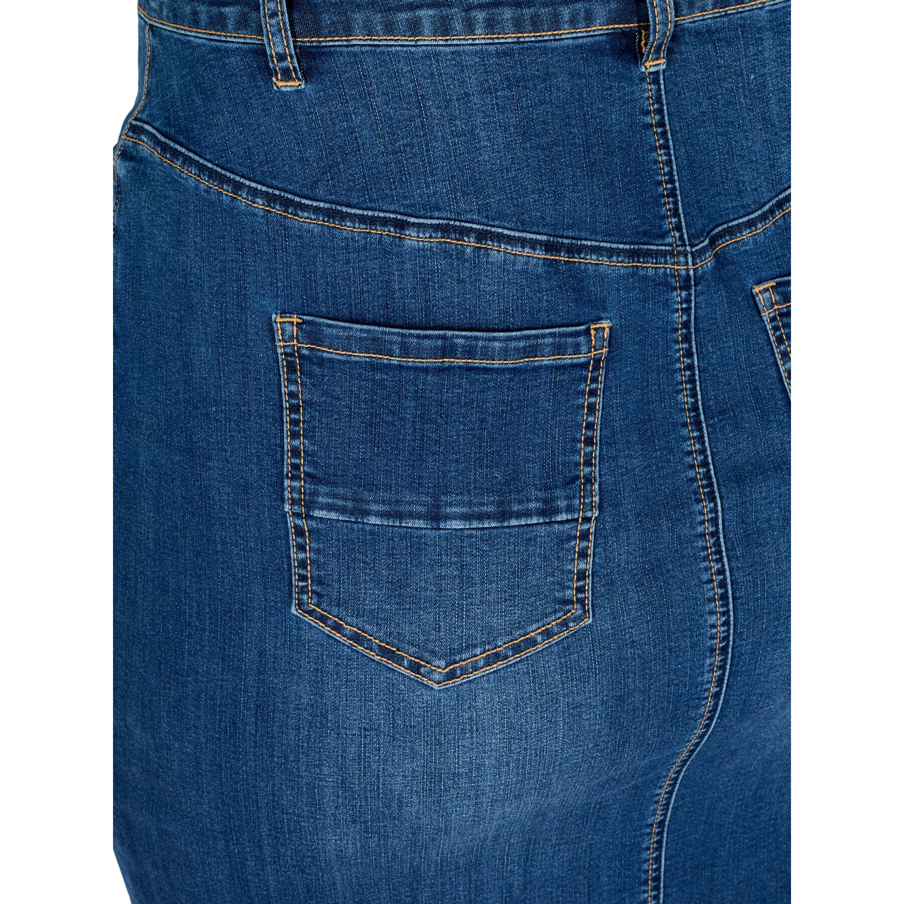 Zizzi Jeans krilo J10771A Modra Regular Fit - Pepit.si